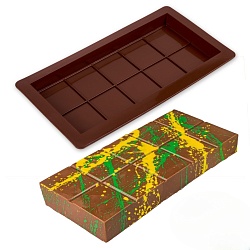 Силиконовая форма для Дубайского шоколада «Плитка» 22 см*10,5 см*2,2 см