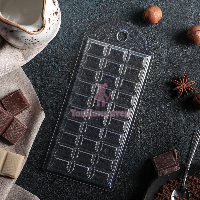 Пластиковая форма "Шоколад темный"