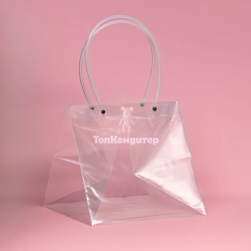 Пакет прозрачный 17*16*15 см с ручками