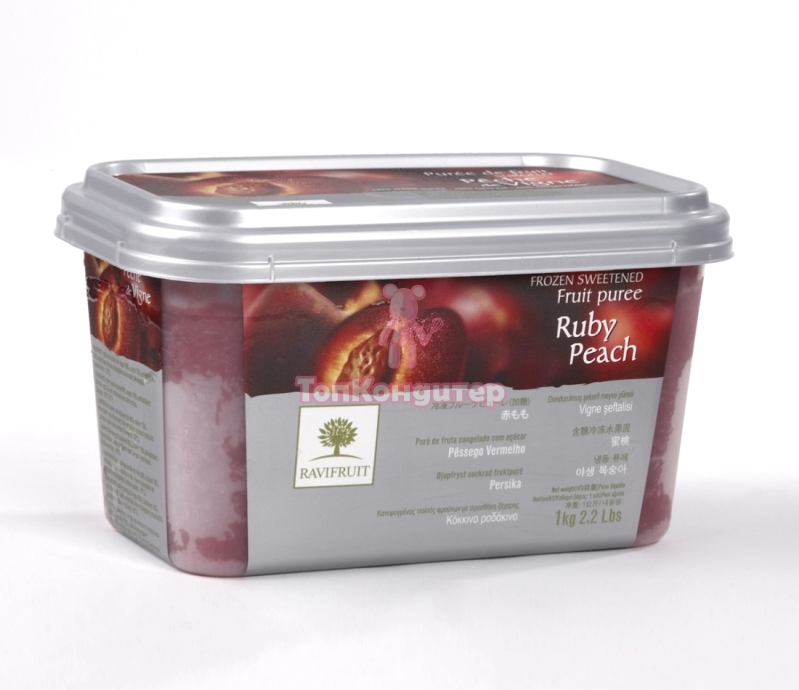 Пюре замороженное "Ravifruit" Красный персик 1 кг