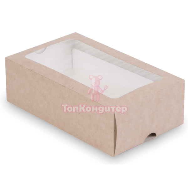 Коробка для макарон на 12 шт 18 см*11 см*5,5 см крафт