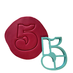 Вырубка для пряников "5" 10 см