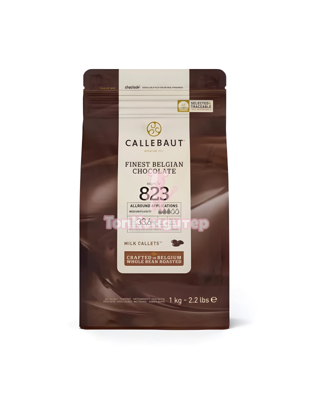 Шоколад молочный Callebaut в галлетах 33,6% 823 1 кг