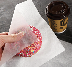 Бумага парафинированная, без печати, 1 лист 18х 18 см