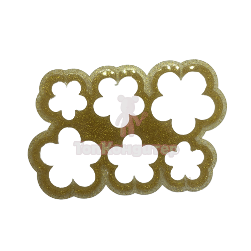 Форма для леденцов "Фиалка" микс размеров