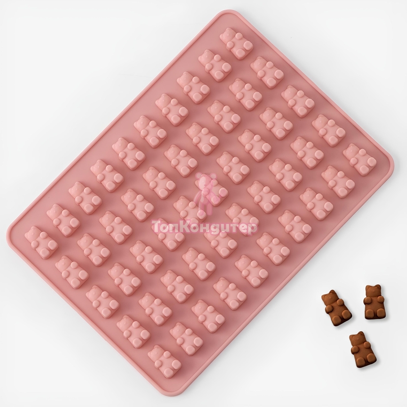 Форма для мармелада «Сладкие мишки» 50 ячеек 18,8*13,8,0,9см