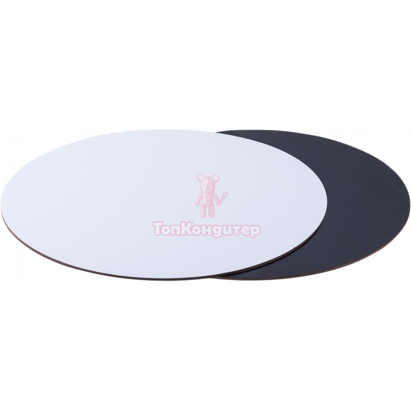 Зеракальный топпер круг серебро 10 см