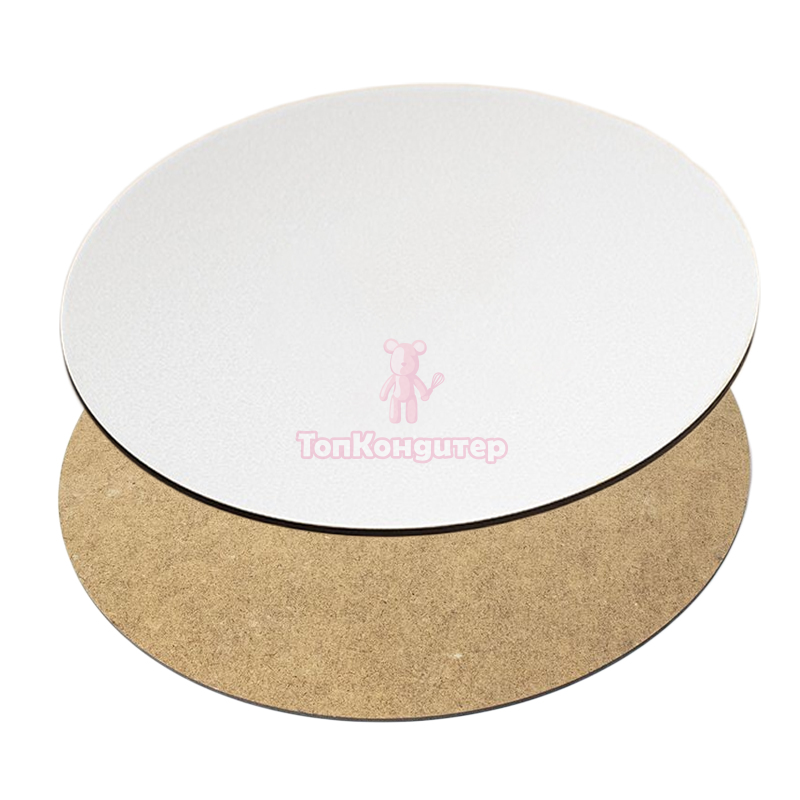 Подложка ламинированная белая 20 см , толщина 3 мм