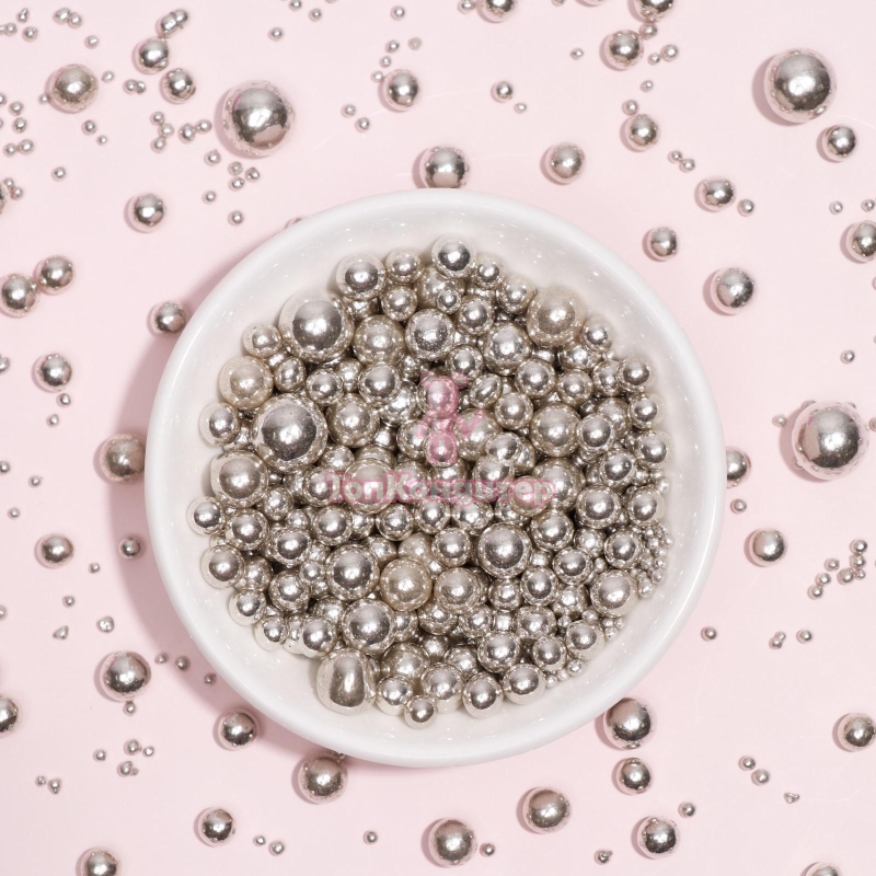 Шарики сахарные серебряные микс 0,05 кг