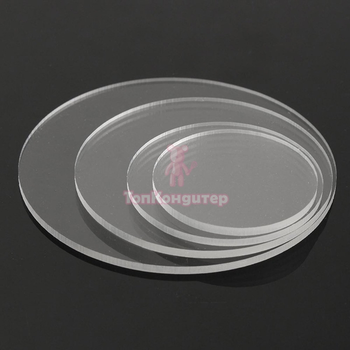 Подложка для торта акриловая 20 см, толщина 3 мм